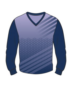 Футболка с длинным рукавом 207 втачной рукав расцветка3 фиолетовая